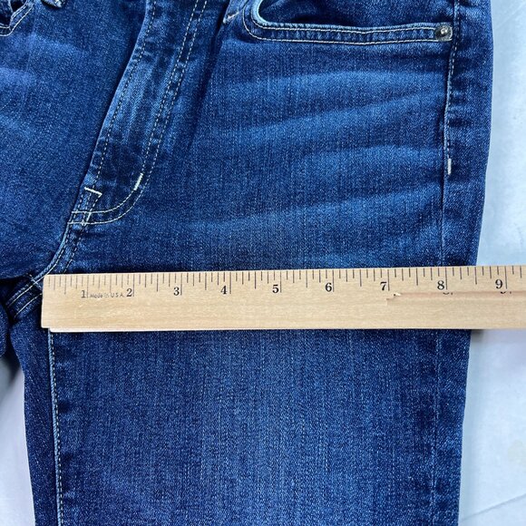 Edwin Jeans Women's 28x24* Pixie Crop 9" Mid Rise Skinny Blue Faded Denim Tag 27 - Picture 14 of 16